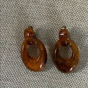 Statement clip on earrings